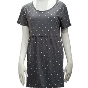 CAREGABI Long Polka Dot Maternity Top Size LARGE